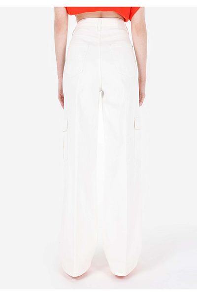 Colin's Cargo Fit High Waist Slimming Leg Women's White Jean Pants