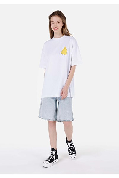 Colin's Tricou alb unisex cu slogan Lilseb