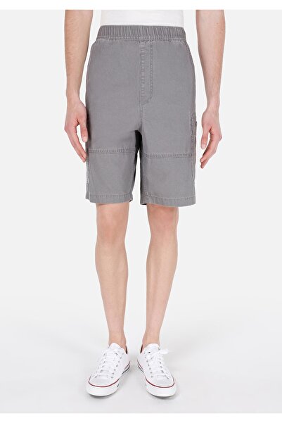 Colin's Comfort Fit Orta Bel Düz Erkek Gri Şort