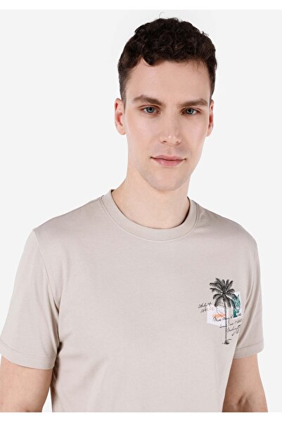 Colin's Ανδρικό T-Shirt - Πέτρινο Χρώμα, Μανίκια