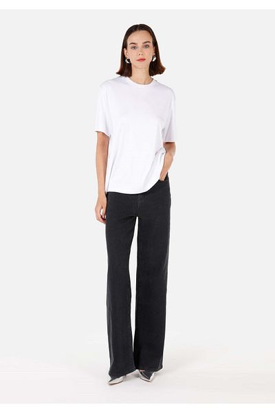 Colin's Regular Fit Women's Black Jean Trousers