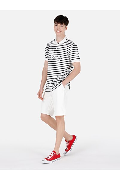 Colin's Fit Orta Bel Düz Erkek Natural Jean Şort