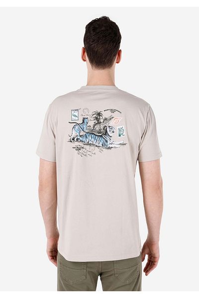 Colin's Men's T-Shirt - Stone Color, Sleeves