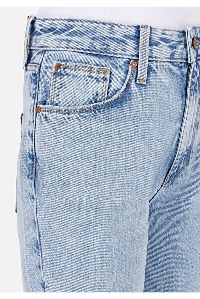 Colin's Straight Fit Yüksek Bel Düz Paça Kadın İndigo Denim Jean Pantolon