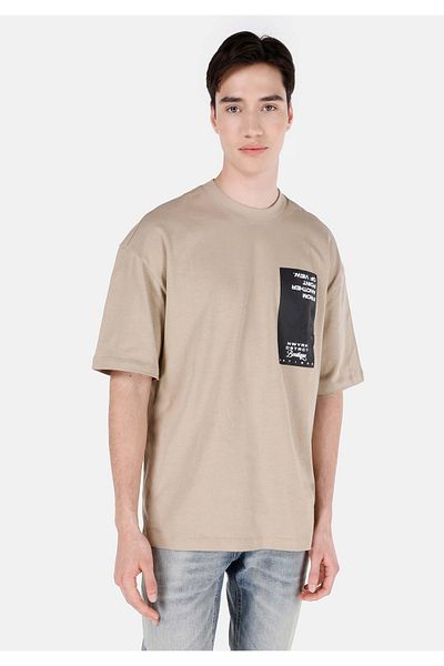 Colin's Beige Men's T-Shirt - Sleeves