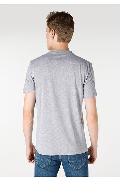 Colin's Regular Fit Crew Neck Printed Gray Men's Short Sleeve T-Shirt