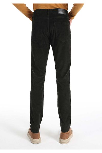 Colin's Straight Fit Mid Waist Straight Leg Men's Green Trousers
