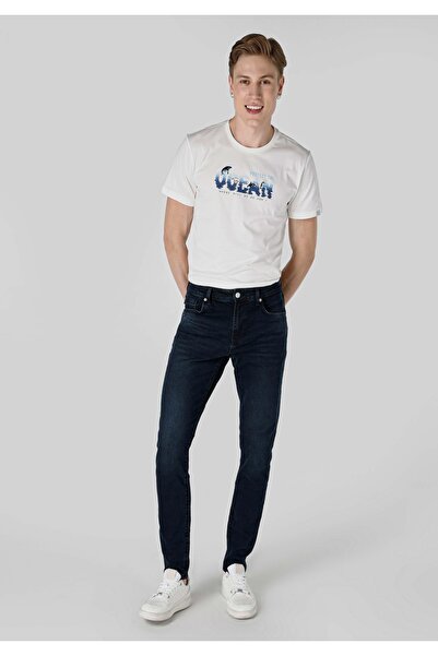 Colin's Slim Fit Düşük Bel Dar Paça Pamuklu Erkek Blue Black Denim Jean Pantolon