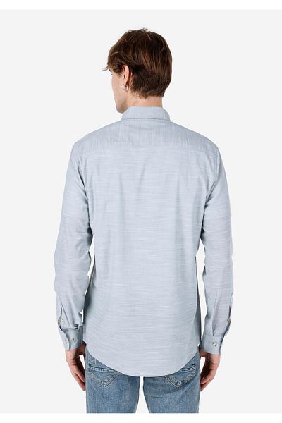 Colin's Regular Fit Shirt Collar Green Men's Long Sleeve Shirt Cl 1058567