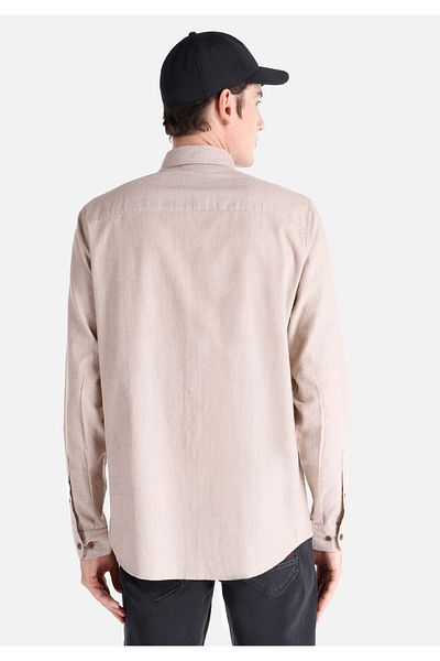 Colin's Regular Fit Shirt Neck Plain Men's Gray Long Sleeve Shirt