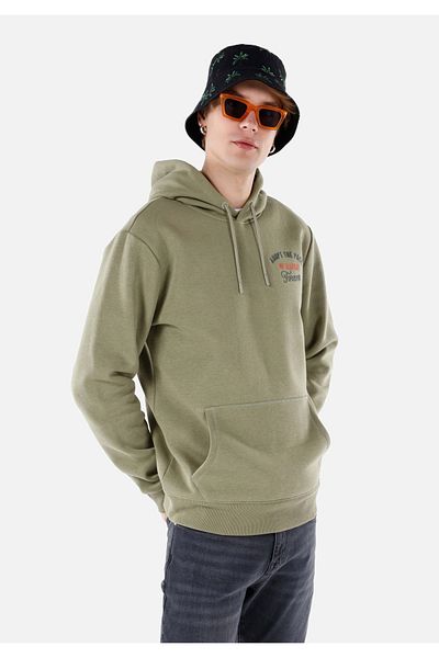 Colin's Regular Fit Men's Green Sweatshirt