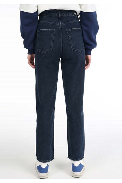 Colin's Straight Fit High Waist Straight Leg Women's Dark Indigo Jean Trousers