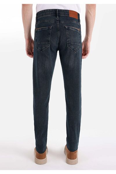 Colin's Slim Fit High Waist Narrow Leg Men's Indigo Jean Trousers