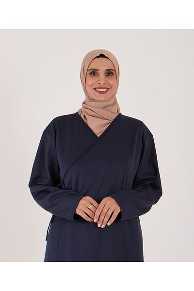 AYSUN TEKSTİL Wide Cut Solid Color Prayer Dress & Dressing Gown