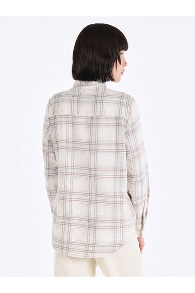 Colin's Ecru Women's Long Sleeve Shirt - Regular Fit Checked
