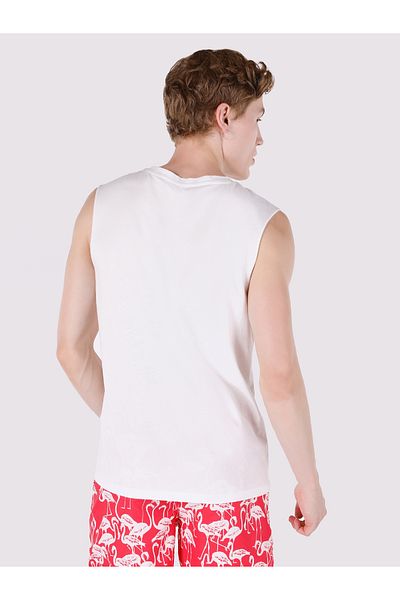 Colin's Regular Fit Men's White Tank Top