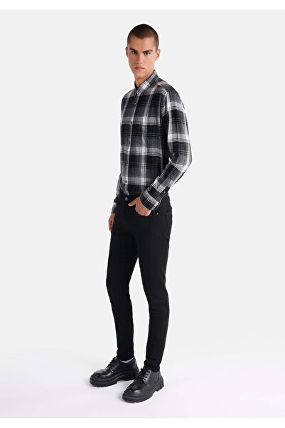 Colin's Skinny Fit Düşük Bel Dar Paça Erkek Siyah Denim Jean Pantolon