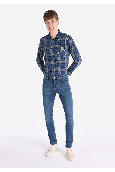 Colin's Straight Fit Düşük Bel Düz Paça Erkek İndigo Jean Pantolon