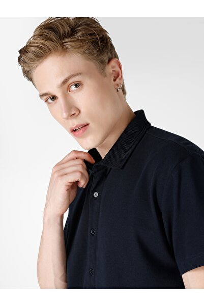Colin's Regular Fit Basic Lacivert Erkek Polo K.kol