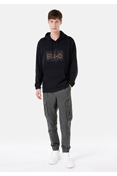 Colin's Regular Fit Erkek Siyah Sweatshirt