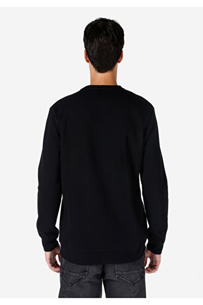 Colin's Чорна чоловіча футболка з круглим вирізом