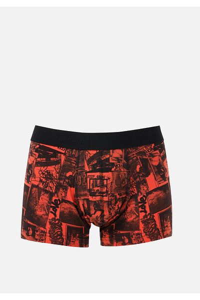 Colin's Modern Fit Printed Men's Orange Boxers