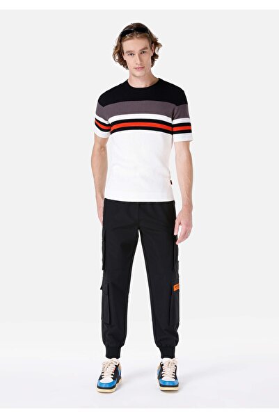 Colin's Medium Waist Straight Leg Black Men's Trousers - Cl 1067558