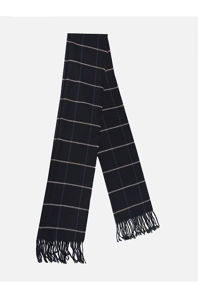Colin's Men's Navy Blue Checkered Scarf