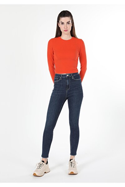 Colin's Skinny Fit Yüksek Bel Düz Paça Kadın Siyah Jean Pantolon
