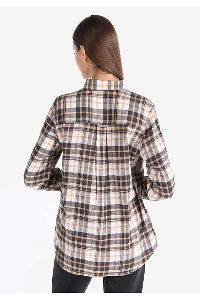 Colin's Regular Fit Shirt Neck Plaid Women's Multicolor Long Sleeve Shirt