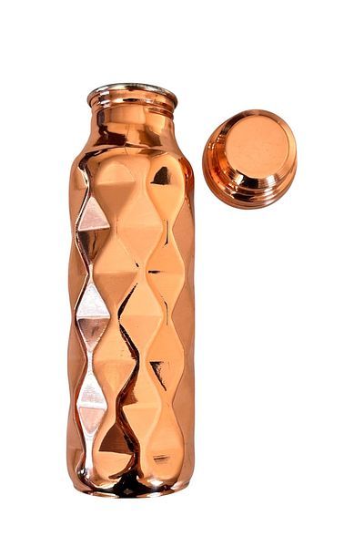 gulflower nude Copper Water Flask Drinking Water Bottle Copper Jug