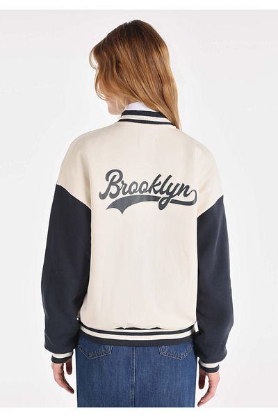 Colin's Regular Fit Unlined Women's White Jacket with Snap Fasteners