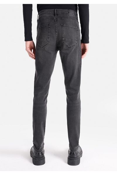 Colin's Slim Fit Low Waist Slim Leg Men's Black Jean Pants