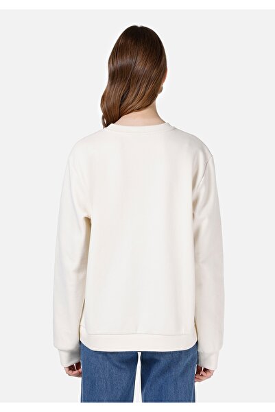 Colin's Regular Fit Kadın Beyaz Sweatshirt