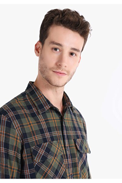 Colin's Men's Green U.Sleeve Shirt