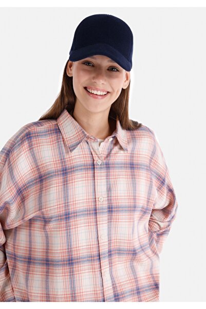 Colin's Relaxed Fit Shirt Neck Ekoseli Kadın Çok Renkli Uzun Kol Gömlek