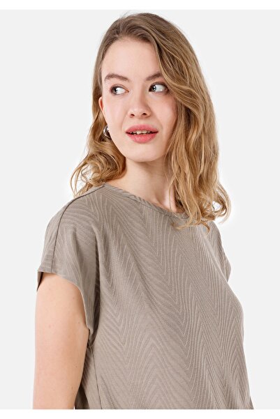 Colin's Normal Kesim Bisiklet Yaka Kadın Kısa Kol Tişört Cl1067942