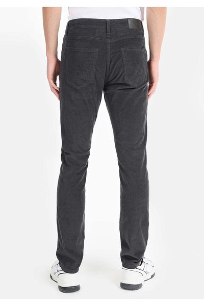 Colin's Straight Fit Mid Waist Straight Leg Men's Gray Trousers