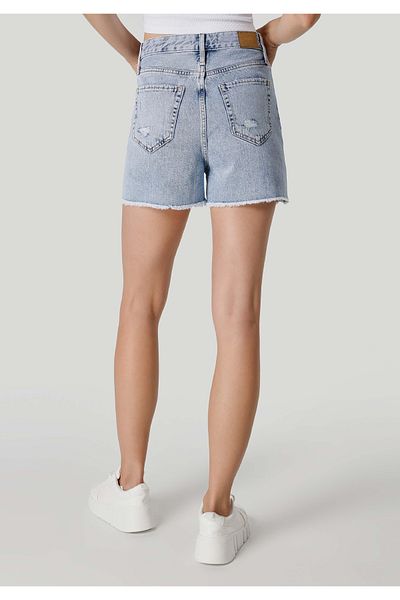 Colin's Regular Fit High Waist Women's Blue Jean Shorts