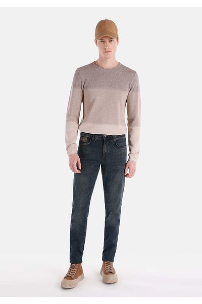 Colin's Slim Fit High Waist Narrow Leg Men's Indigo Jean Trousers