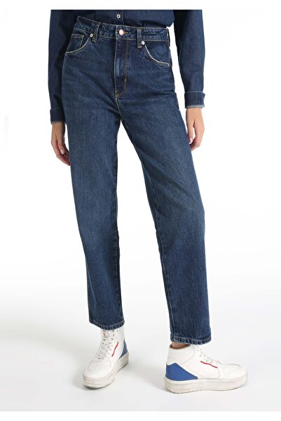 Colin's Straight Fit Yüksek Bel Düz Paça Kadın İndigo Jean Pantolon