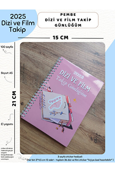 Else Craft Dizi ve Film Takip Günlüğü -Pembe - No:1