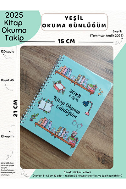 Else Craft 6 Aylık Haftalık Planlayıcı - Kitap Okuma Takip Günlüğüm - Kitaplı...