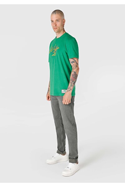 Colin's Regular Fit Yuvarlak Yaka Pamuklu Erkek Yeşil Kısa Kol Tişört