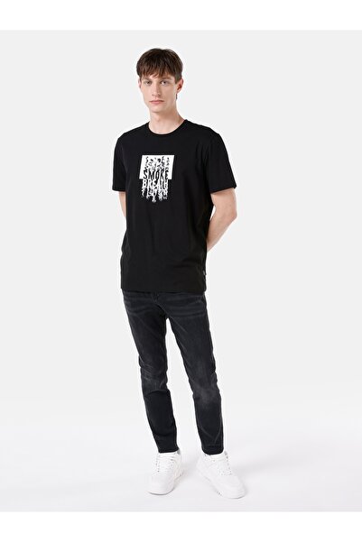 Colin's Siyah Erkek Tshirt K.kol