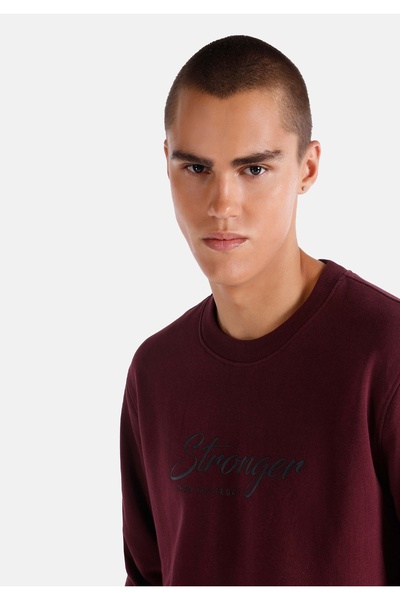 Colin's Regular Fit Erkek Bordo Sweatshirt