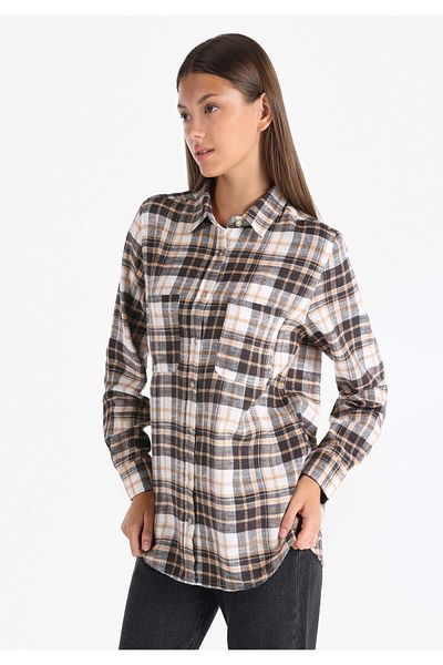 Colin's Regular Fit Shirt Neck Plaid Women's Multicolor Long Sleeve Shirt