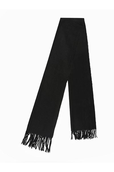 Colin's Men's Black Non-Knitted Plain Scarf