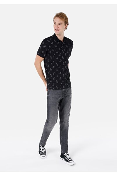 Colin's Ανδρικό κοντομάνικο μπλουζάκι με κανονική εφαρμογή Polo γιακά με στάμπα