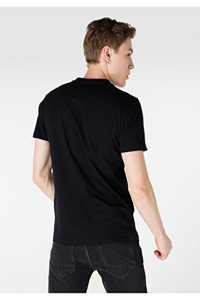 Colin's Regular Fit Yuvarlak Yaka Pamuklu Erkek Siyah Kısa Kol Tişört